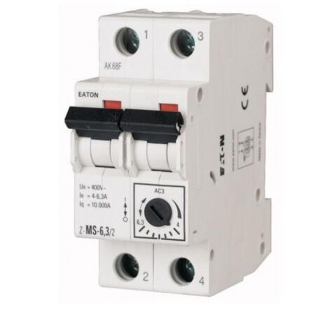 Interruttore protezione motore eaton electic 248397 z-ms-6,3/2- 4-6,3a 2p