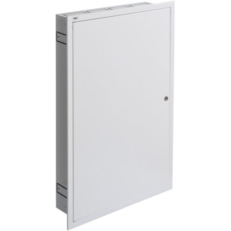 Tabella di distribuzione incorporata - Acciaio bianco - 5x24 moduli - IP30 (1/5)