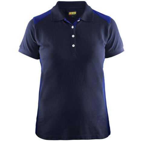 Polo da lavoro a maniche corte donna 3390 - Navy/Blu reale XL