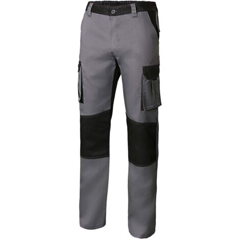 Velilla 103020B Pantaloni Bicolore Multitasche Colore Grigio e Nero Taglie Europee 44 Taglie Italiane 48 (1/2)