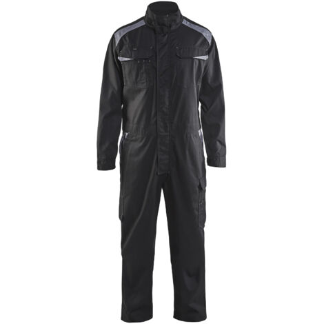 Tuta da lavoro industriale a maniche lunghe 605412 - Nero/Grigio chiaro 48