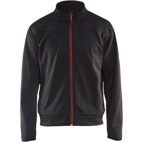 BLAKLÄDER - Felpa Service Plus nero / rosso (1/5)