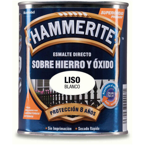 Smalto metallizzato bianco lucido liscio Hammerite 0,750 l 5094130