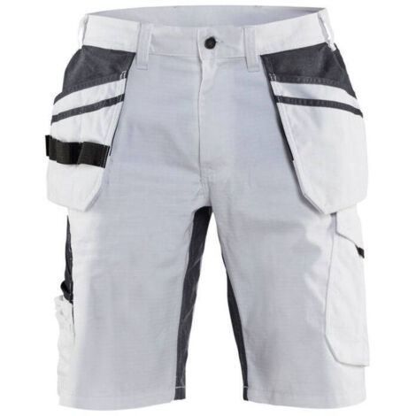 Short da lavoro elasticizzato per pittore 1099 - Bianco/Grigio scuro L - FR(46) - SE(C52) - Standard (1/4)