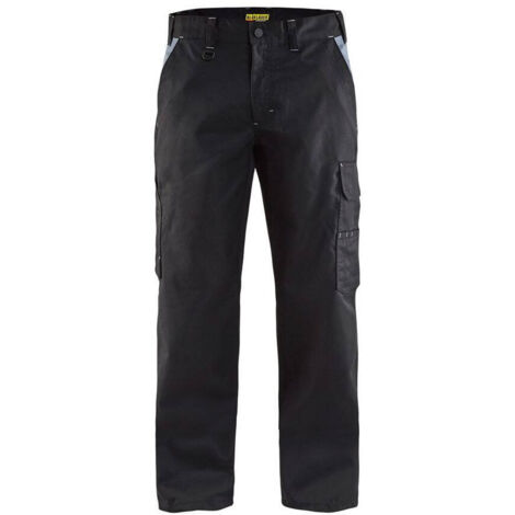 Pantaloni da lavoro per l'industria 1404 - Nero/Grigio chiaro 3XL - FR(54) - SE(C60) - Standard (1/5)