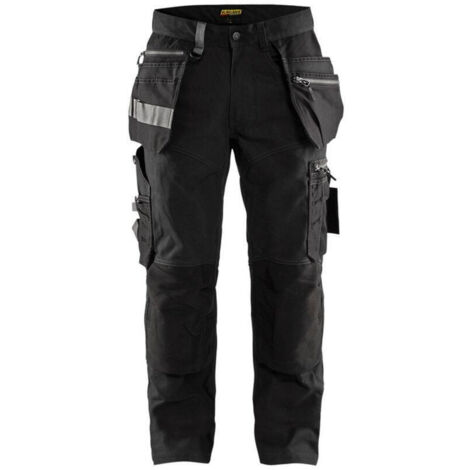 Pantaloni da lavoro elasticizzati artigianali 1590 - Nero L - FR(46) - SE(C52) - Standard (1/4)