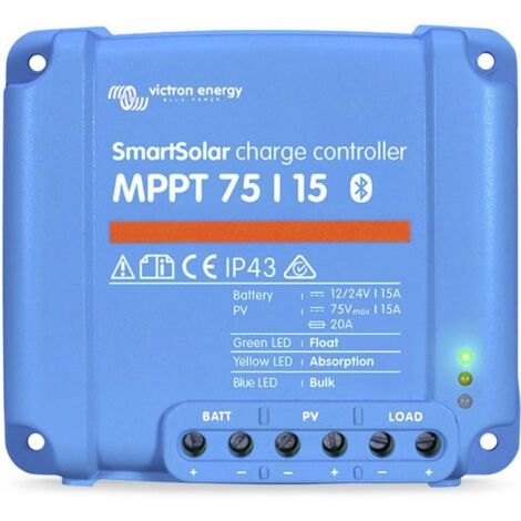 Victron Energy SCC075015060R Regolatore di carica MPPT 12 V, 24 V 15 A