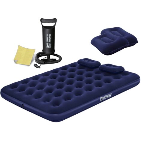 Materasso gonfiabile 203x152x22 cm con pompa a pistone Bestway 67374