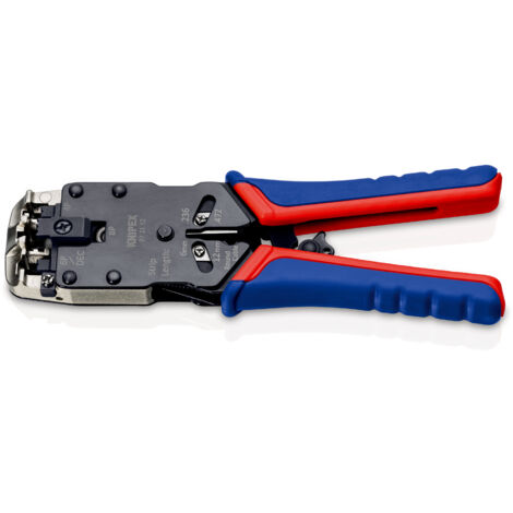 KNIPEX 97 51 12 SB Pinza per connettori modulari tipo "Western" con manici multicomponente brunita 200 mm