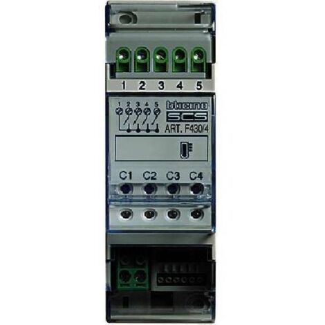 BTICINO MY HOME SCS - attuatore termoregolazione con 4 rele  F430/4 (1/4)