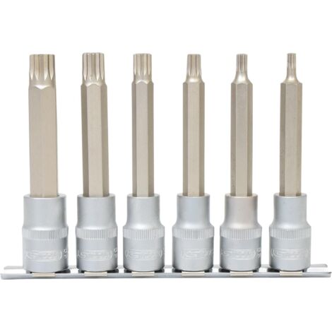 1/2" Serie di bussole p.viti XZN,lunghe,6 pzM5-M14 (1/2)