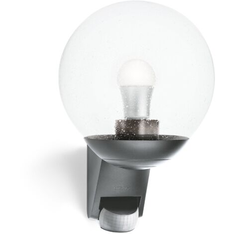 Lampada da parete per esterni Steinel L 585 Antracite, movimento a 180 ° e portata max. 12 m