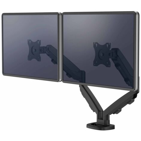 Monitor braccio fellowes serie eppa regolabile in altezza 2 schermi standard vesa fino a 10 kg nero (1/5)