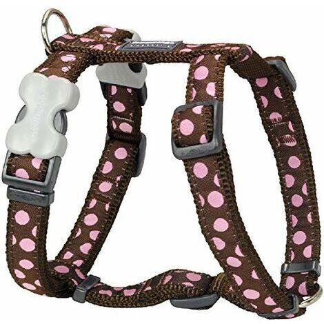 Imbracatura per Cani Red Dingo Style Sports Rosa Pois 37-61 cm (1/4)