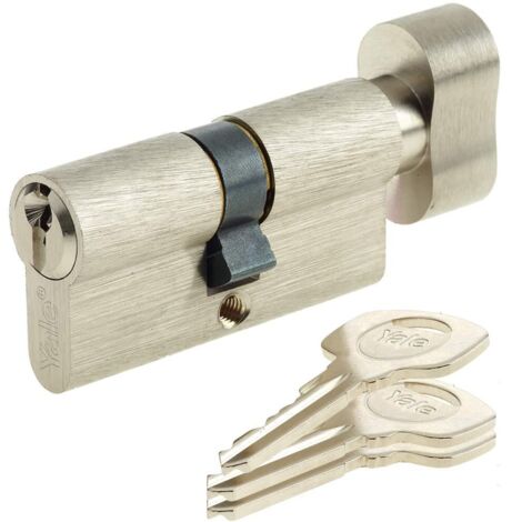 Yale - Mezzo cilindro di serratura, YC500+ 30X30BT NI (1/4)