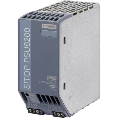 Siemens 6EP33348SB000AY0 Alimentatore per guida DIN 24 V/DC 10 A 240 W Num. uscite:1 x Contenuto 1 pz.