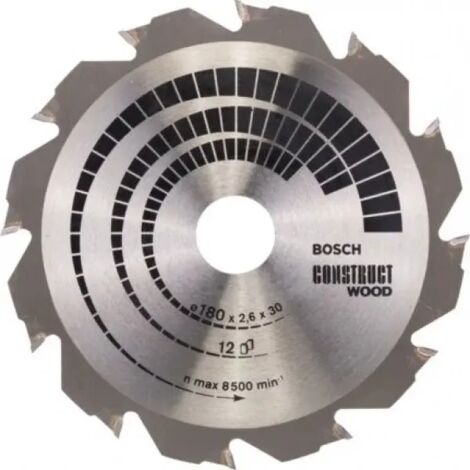 Bosch Construct Wood lama sega circolare 180 mm metallica
