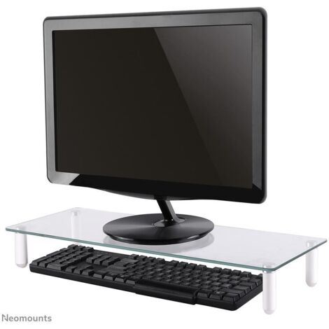neomounts NS10 Support per monitor in vetro trasparente 8 cm