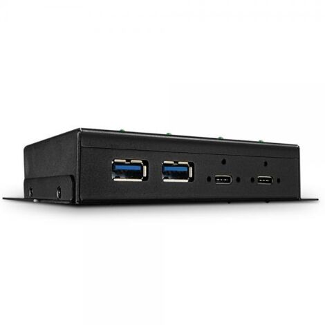 Lindy 43094 Hub USB Nero Metallo USB 3.2 Gen 2 (1/3)