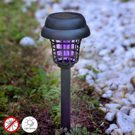 Lampada solare InnovaGoods giardino nero 9 5 cm diametro (1/5)