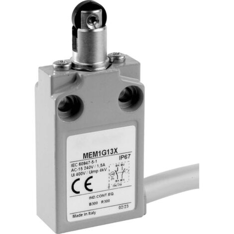 Panasonic MEM1G12ZD MEM1G12ZD Fine corsa 24 V 5 A Stantuffo ruotabile IP67 1 pz.