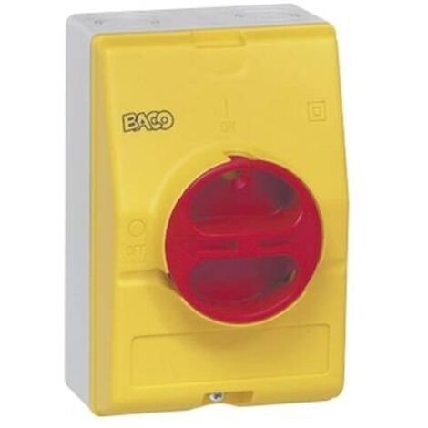 Sezionatore 32 A 1 x 90 ° Giallo, Rosso BACO 172161 1 pz. (1/3)