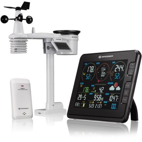 EXPLORE SCIENTIFIC WSX3001 Stazione meteo professionale 7 in 1 con connessione wi-fi, nera