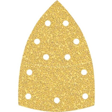 Bosch Accessories 2608901652 Schleifpapier für Multischleifer Grana Num. 60 (L x L) 93 mm x 102 mm 10 pz.