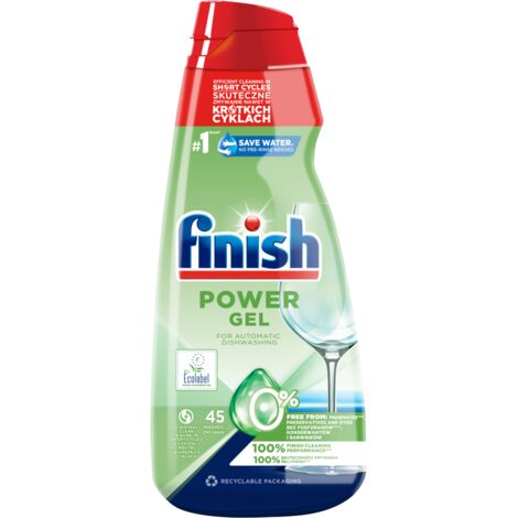 Finish Gel detergente trasparente per lavastoviglie efficace