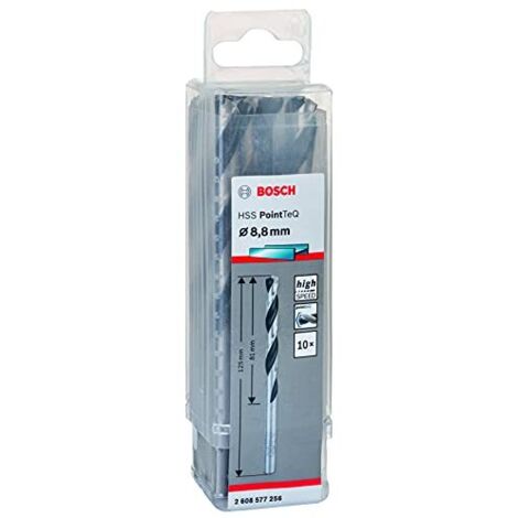 Punta elicoidale bosch 8 8 mm nero confezione 10