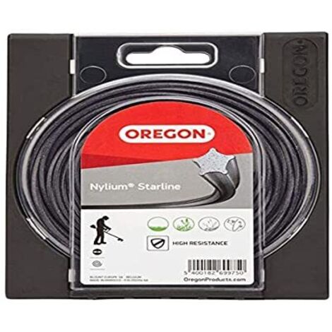 Filo decespugliatore Stella Nylium Starline Nero ø3.0mm/15m Oregon 110986E