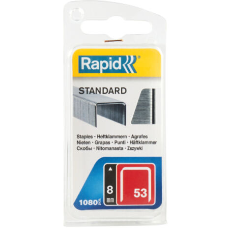 Punti metallici Rapid type 53 filo sottile taglio preciso 8mm