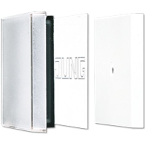 Jung Bilanciere trasparente 1 posto, con campo di scrittura, termoplastica, serie LS, trasparente LS 990 NA GL