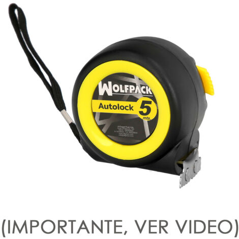 Flessometro Autolock Con Freno Automatico Nastro 5 Metri 25 mm. Magnetico