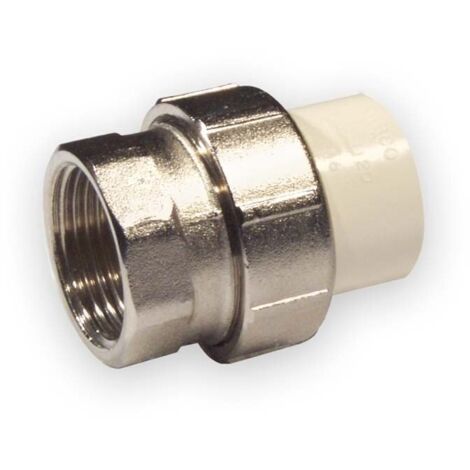 Raccordo a vite in plastica-metallo KW/GW PVC-C 1/2"" (1/4)