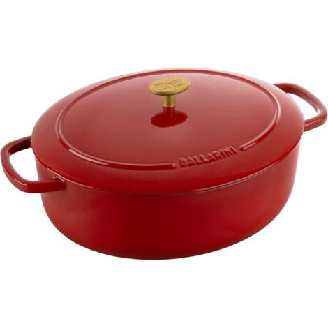 Pentola Ovale Ballarini Bellamonte Rossa 5,5 Litri (1/5)