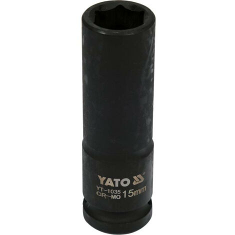 YATO BUSSOLA A IMPATTO LUNGA DA 1/2" A 6 PUNTE 15 mm (1/3)