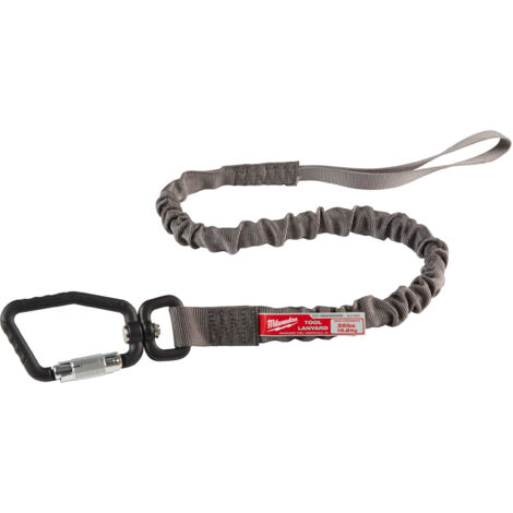 LACCI ANTICADUTA CON MOSCHETTONE FINO A 15,8KG GRIGIO - TOOL LANYARD MILWAUKEE (1/5)