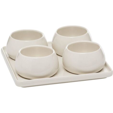 Secret-de-gourmet NORA Set Aperitivo Bianco 5 pezzi (1/3)