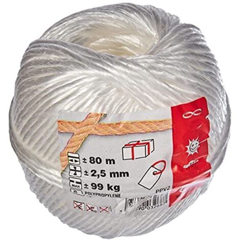 Corda chapuis ppv2 polipropilene 2.5 mm 80 m (1/4)