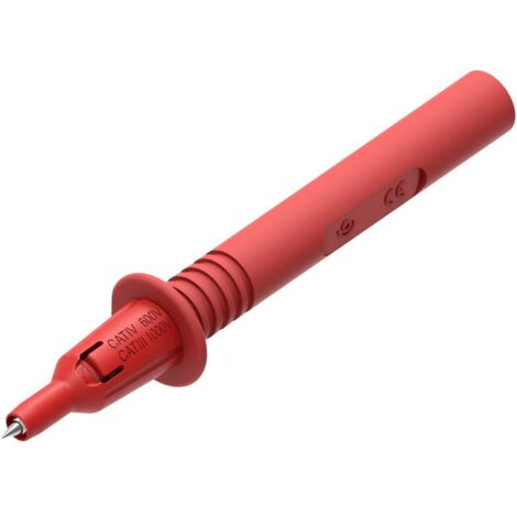 Electro PJP 404-IEC-CD1-R Sonda Presa 4mm CAT III 1000 V Rosso 1 pz. (1/2)