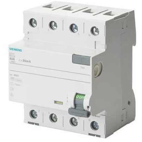Interruttore differenziale Siemens 5sv4646-0 63A 300mA (1/4)