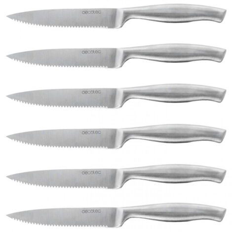 Set coltelli carne Cecotec 6 pezzi acciaio inox lama 12 cm (1/4)