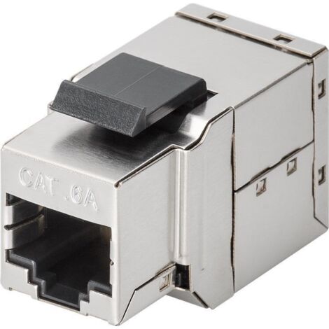 Modulo Keystone accoppiamento RJ45 CAT 6A, STP, larghezza 14,7 mm, 2x prese RJ45 (8P8C). (1/3)
