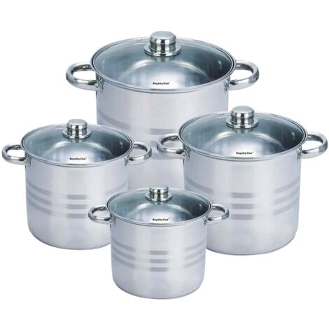 Batteria da cucina Royalty RL-SP8 acciaio inox 6,5L a 12,5L (1/5)