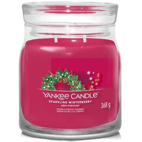 Candela profumata Yankee Candle sparkling winterberry 368 g 2 stoppini (1/3)