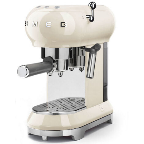 Smeg ECF01CREU - Macchina da Caffè Espresso Manuale, Crema, 1350 W, 15 bar, 1 Lt. (1/5)