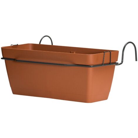 Vaso artplast fly square sistema riserva acqua supporti adattabili (1/4)