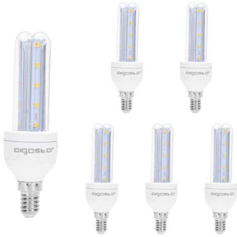 Lampadina Led E14 a tubo a U 6W Bianco caldo 3000K Aigostar (1/5)