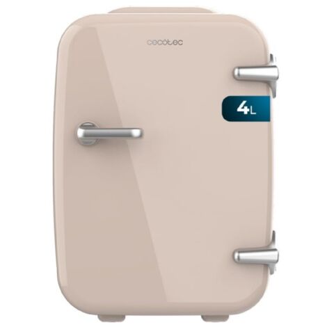 Cecotec Mini Frigo Bolero MiniCooling 4L Habana Cream, Funzionamento 12V-220V, Compatibile auto e caravan, Funzione di raffreddamento e riscaldamento, Intervallo di temperatura 5-65º, Facile trasporto (1/3)